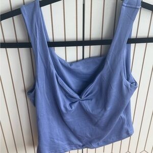 SHEIN Blue Crop Top